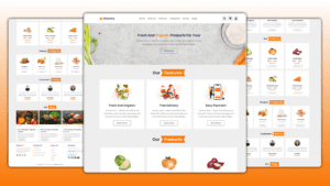 Grocery shopping website Design Using HTML CSS And JAVASCRIPT With Source Code