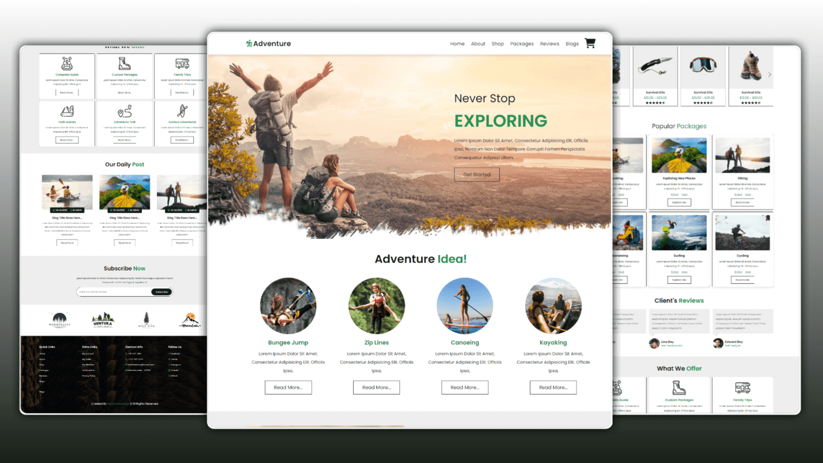 Tour and Travel Website Design Using HTML CSS And JAVASCRIPT With Source Code