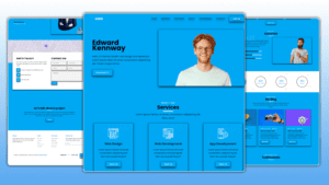 Responsive personal portfolio website design using HTML CSS & JAVASCRIPT with source code