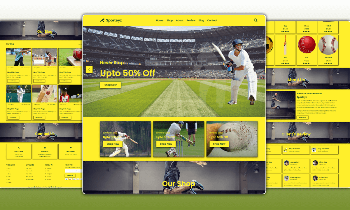 Build a Responsive Sport Website Design HTML CSS and JAVASCRIPT  Tutorial With Source Code