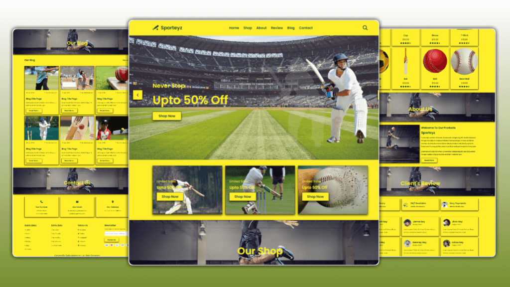 Build a Responsive Sport Website Design HTML CSS and JAVASCRIPT Tutorial With Source Code