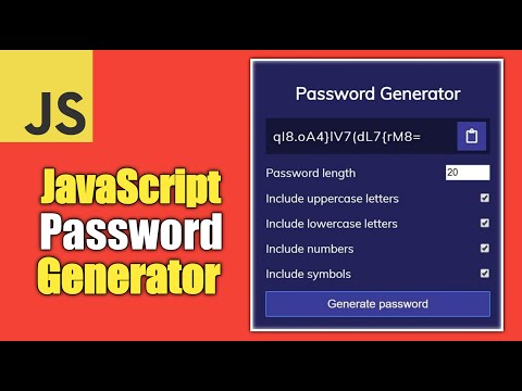 Create Password Generator Using JavaScript (Source Code)