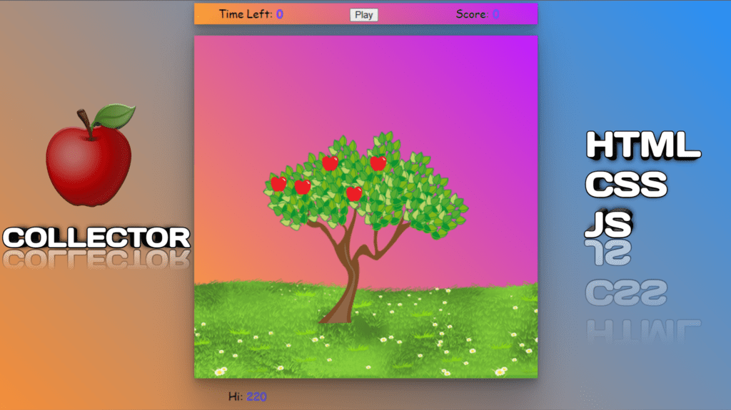 Apple Collector Project With Using HTML CSS & JAVASCRIPT