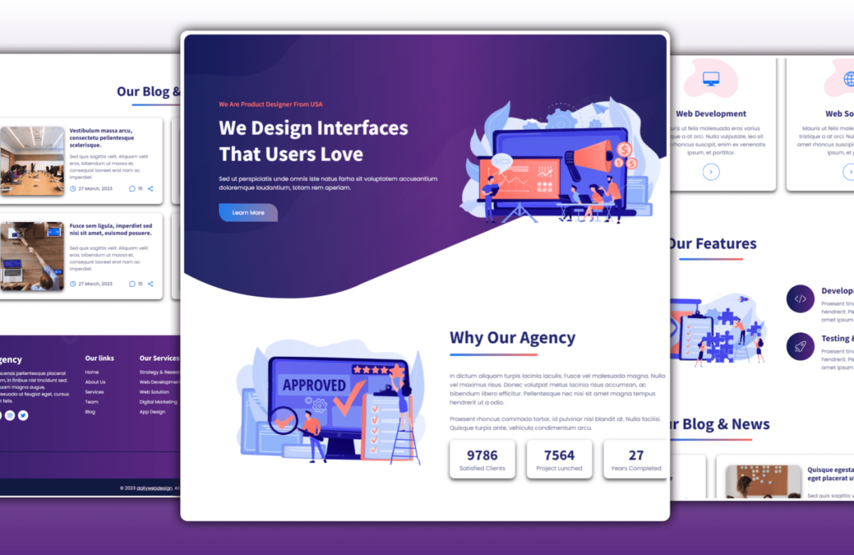 A Step-by-Step Guide to Creating a Stunning Agency Website with HTML, CSS, and JavaScript