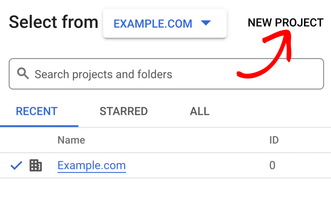 create new project
