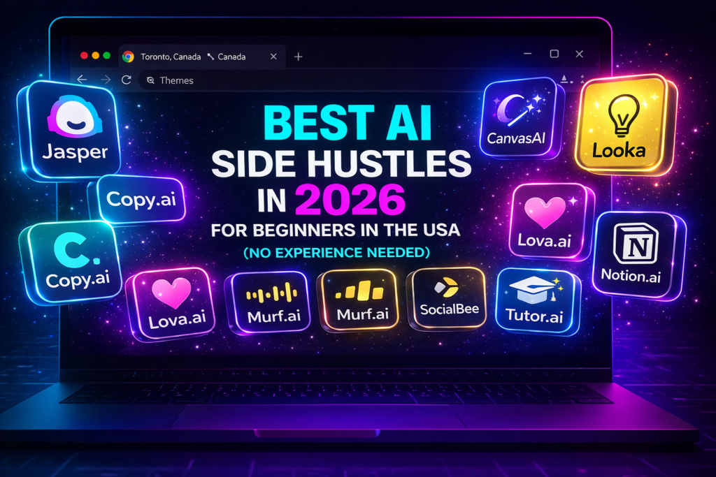 Best AI Side Hustles in 2026 for Beginners in the USA