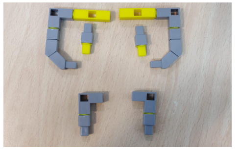 QBrick and blocks for the wheels