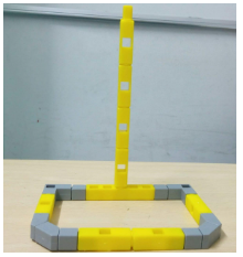 smaller base for balance along