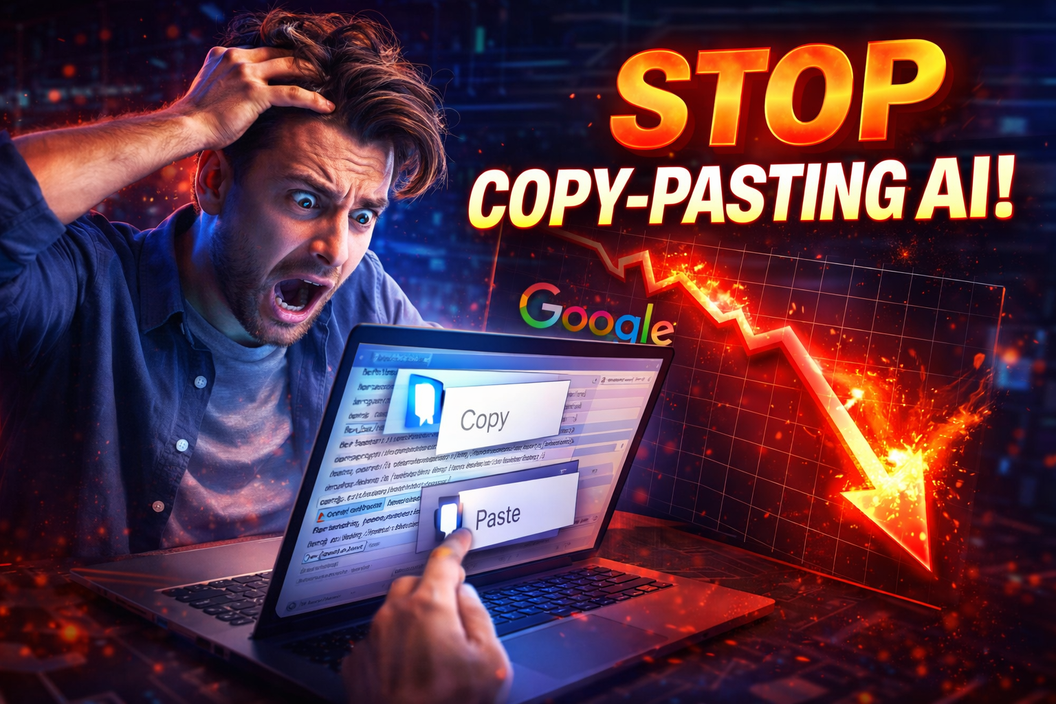 copy-pasting AI content