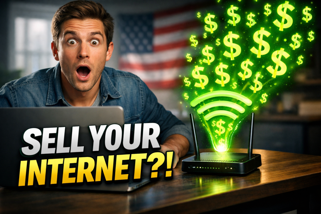 Earn Money Online by Selling Your Internet